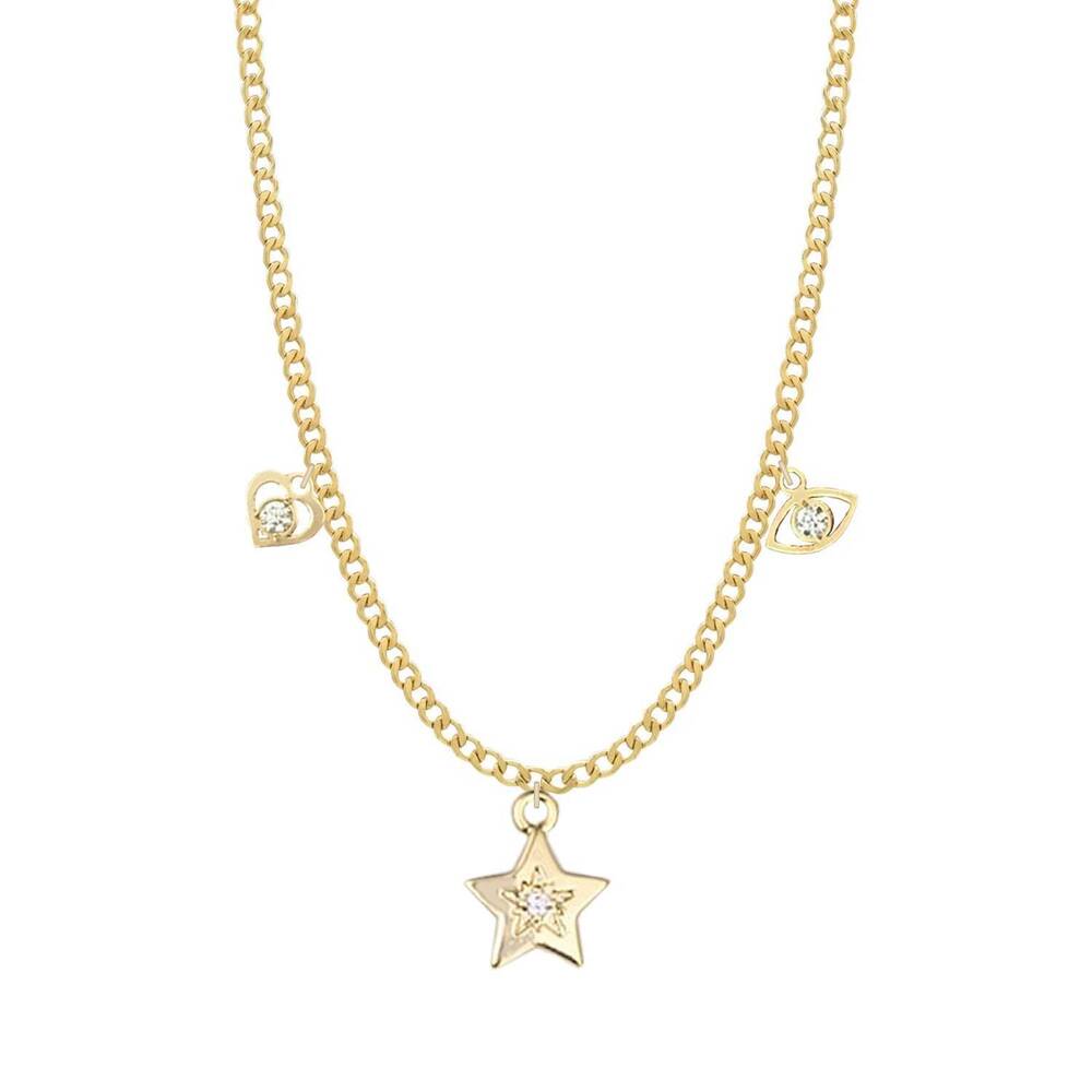 NEW ADRIANA PAPPAS women's charming choker necklace in gold